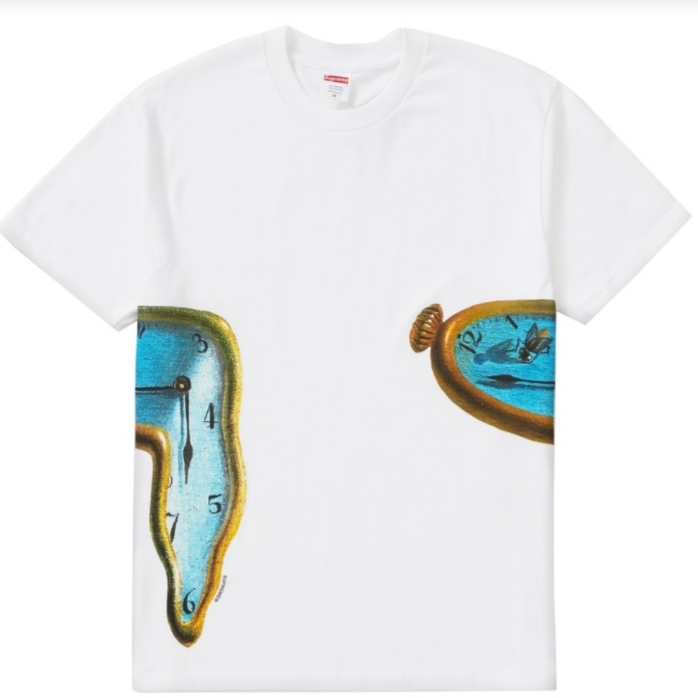 Supreme x Salvador Dali persistence of memory tee